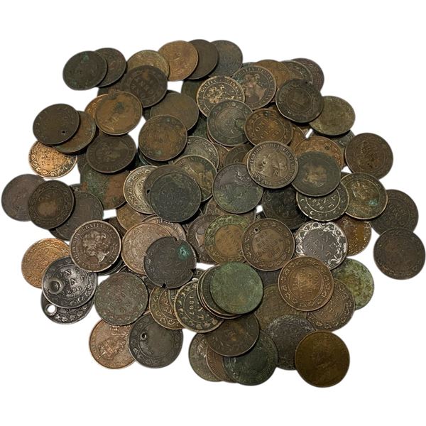 Canada 1859 - 1920 Victoria, Edward, George Cull Lot (100+ Pieces)