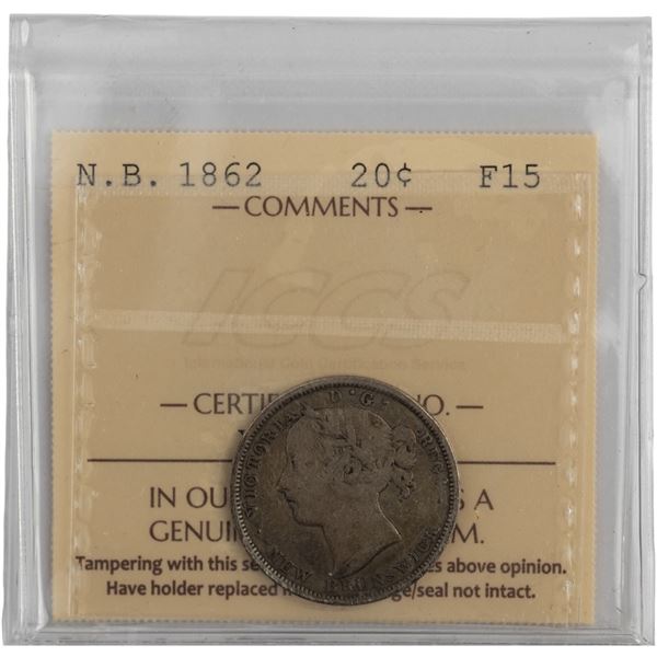 Canada New Brunswick 1862 20 Cent