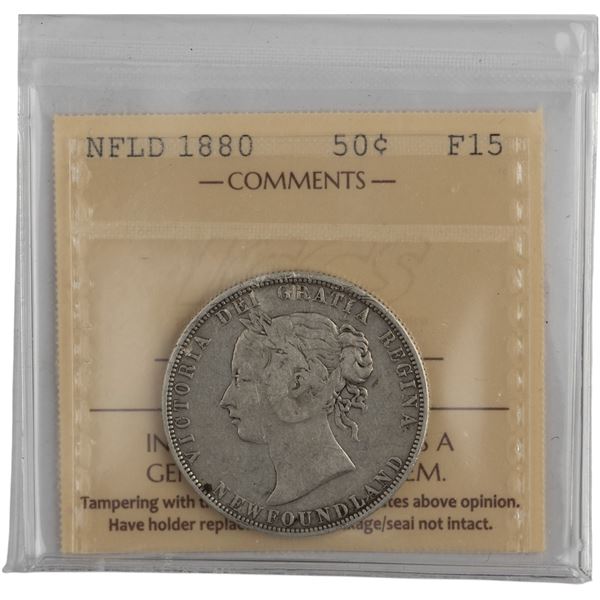 Canada Newfoundland 1880 50 Cent