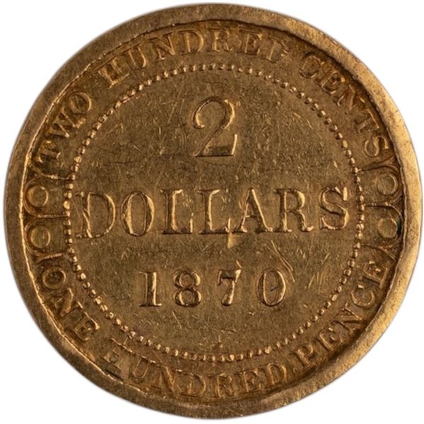 Canada Newfoundland 1870 $2 Gold Coin
