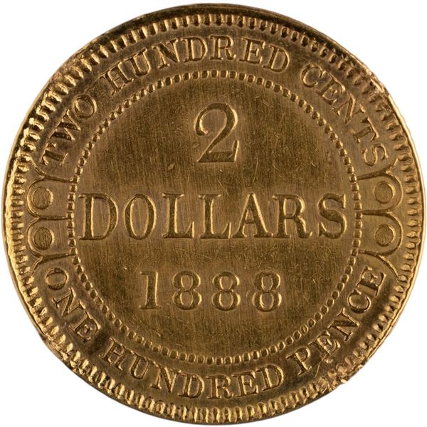 Canada Newfoundland 1888 $2 Gold Coin