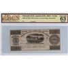 Image 1 : Canada 1837 7 1/2d Champlain & St. Lawrence R.R. Remainder Banknote