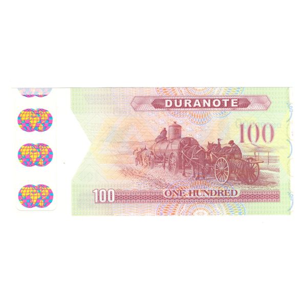 Canada DuraNote 100 Hundred Polymer Test Banknote