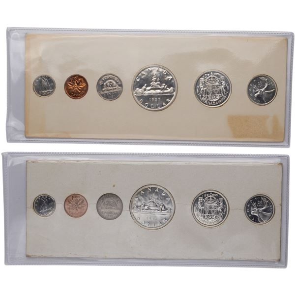 Canada 1957 Proof Like Coin Sets (2 Sets)