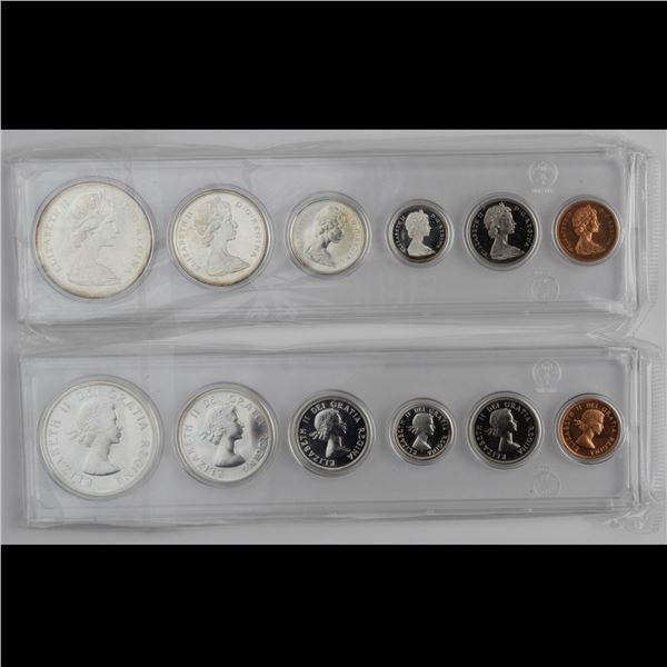 Canada 1963 & 1965 Proof Like Set includes Silver