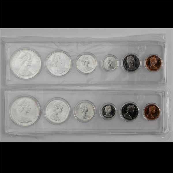 Canada 1966 & 1967 Proof Like Set includes Silver