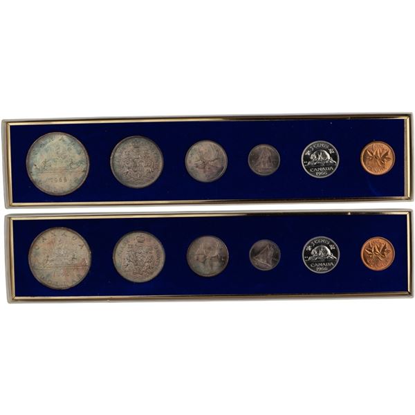 Canada 1966 Proof Like Sets (2 Sets) with Boxes