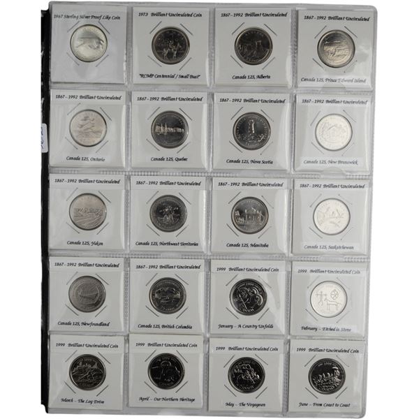Canada 1967 - 2017 Commemorative Quarter Collection Lot (95 Pieces)