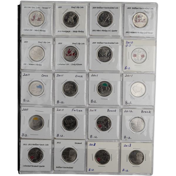 Canada 1967 - 2017 Commemorative Quarter Collection Lot (95 Pieces)