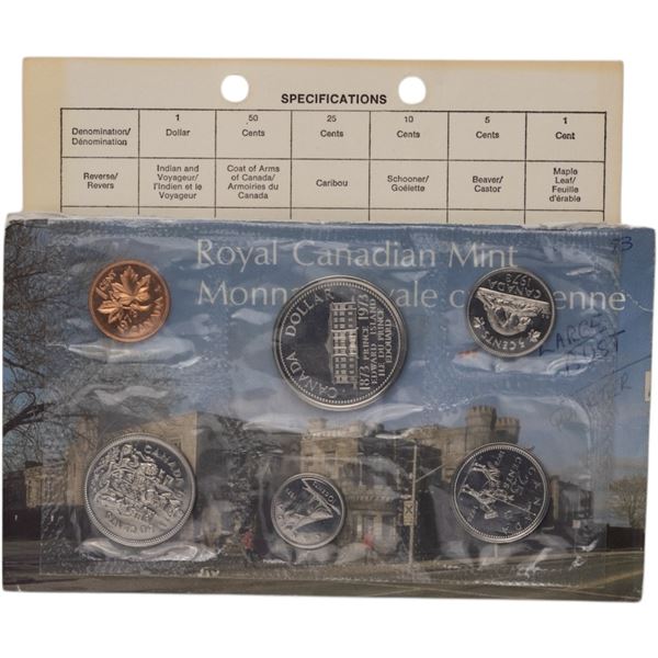 Canada 1973 Proof Like Coin Set with Large Bust 25 Cents