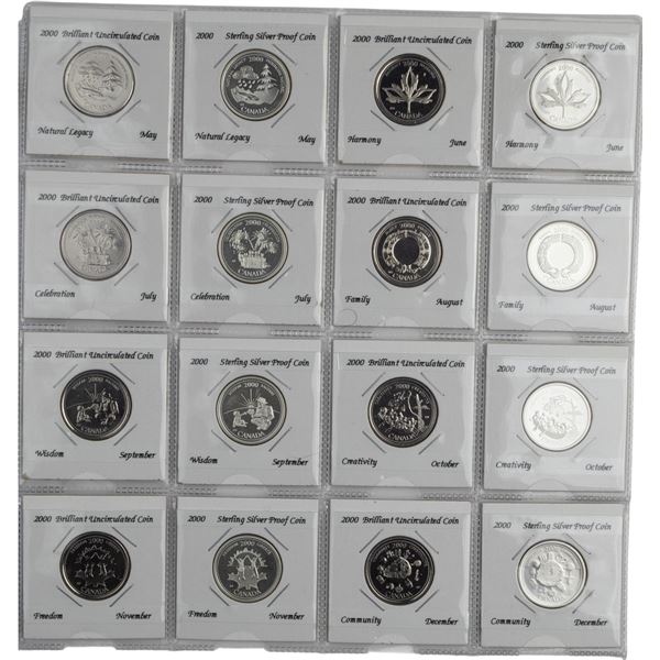 Canada 1992 - 2000 Commemorative Quarter Lot (74 Pieces)