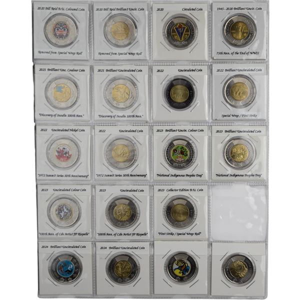 Canada 1996 - 2025 Commemorative Toonie Collection Lot (38 Pieces)