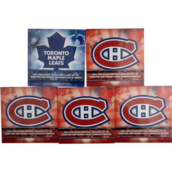 Canada 2006 NHL Hockey Coin Set Collection Lot (5 Sets)