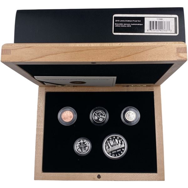 Canada 2010 75th Anniversary Voyageur Sterling Silver Proof Set