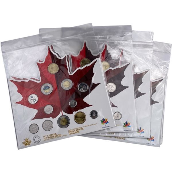 Canada 2017 150 Circulation 12 Coin Collection Lot (6 Sets)