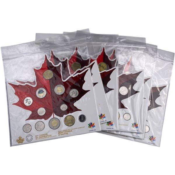Canada 2017 150 Circulation 12 Coin Collection Lot (6 Sets)