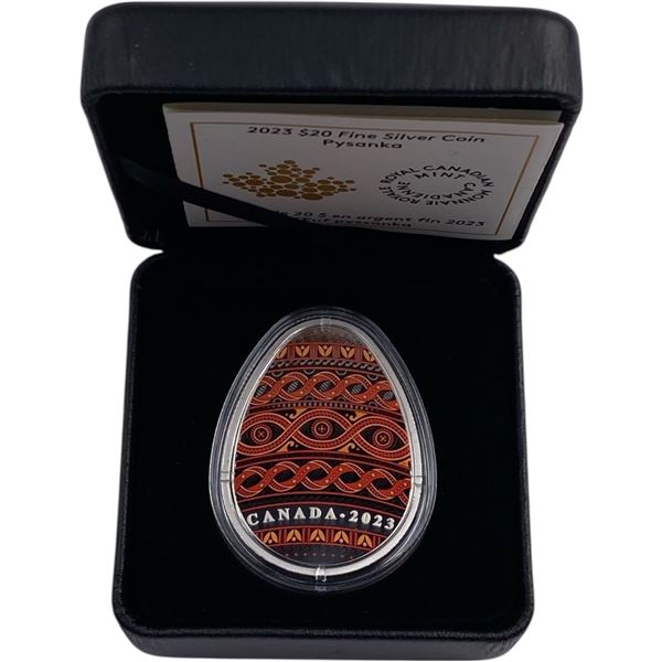 Canada 2023 $20 Pysanka Pure Silver Coin