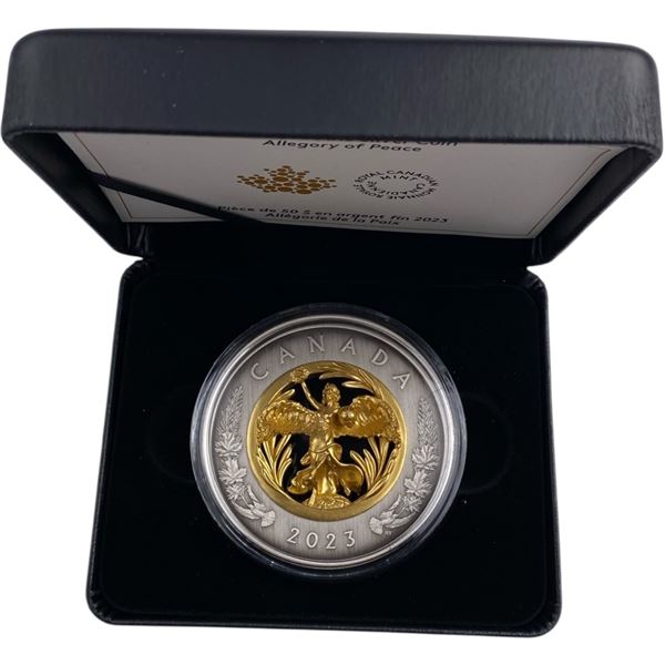 Canada 2023 $50 Allegory of Peace Pure Silver Coin