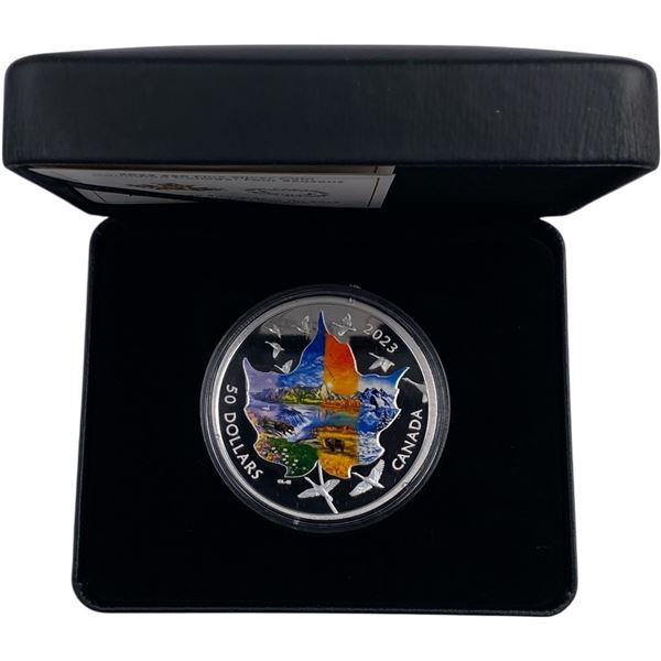 Canada 2023 $50 Canadian Collage 3oz Pure Silver Coin
