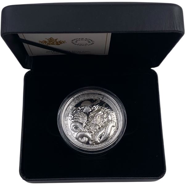 Canada 2024 $50 Year of the Dragon EHR Pure Silver Coin