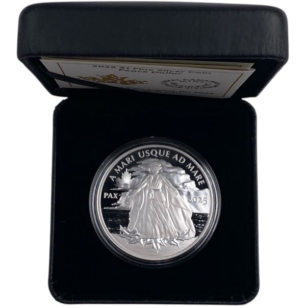 Canada 2025 $1 Peace Dollar Pure Silver Coin