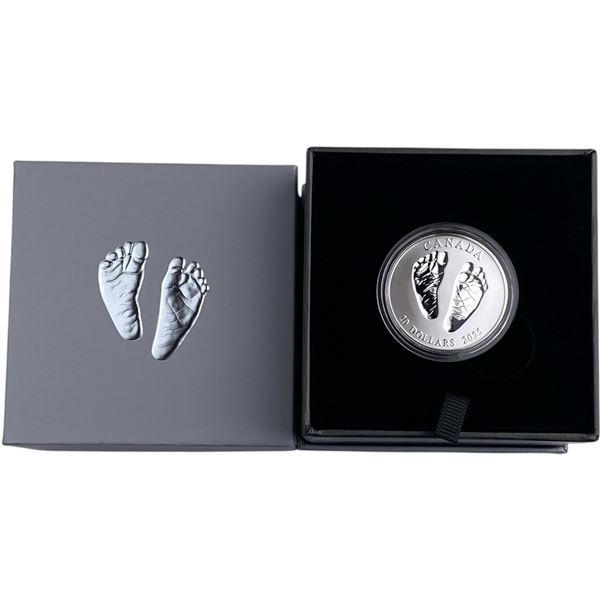 Canada 2025 $10 Welcome To The World: Baby Feet Pure Silver Coin