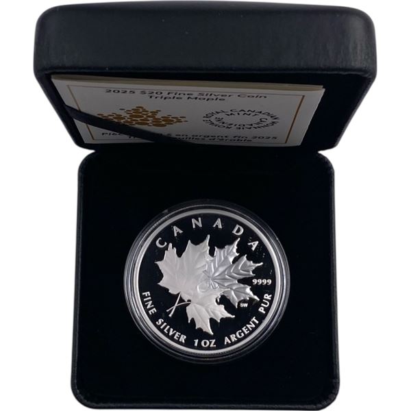 Canada 2025 $20 Triple Maple Pure Silver Coin