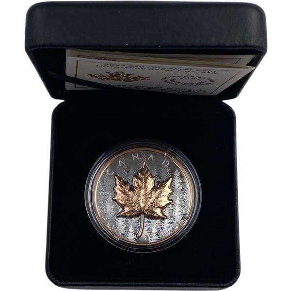 Canada 2025 $20 Ultra High Relief with Rose Gold Plating 1oz Silver Coin