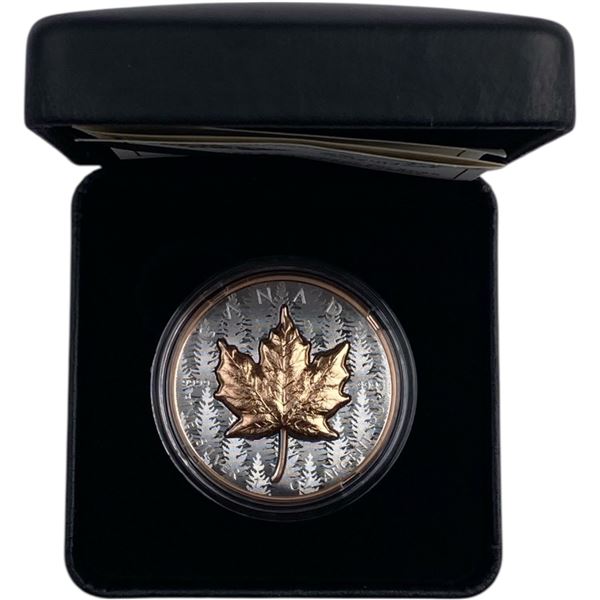 Canada 2025 $20 Ultra High Relief with Rose Gold Plating 1oz Silver Coin