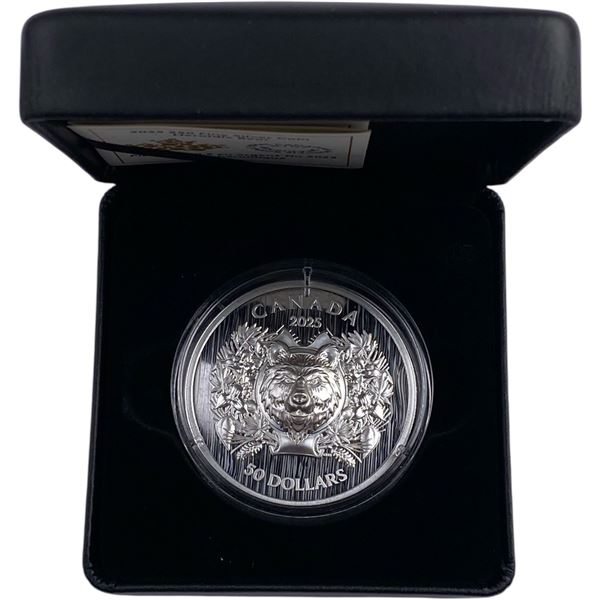 Canada 2025 $50 Heraldic Bear Pure Silver Coin