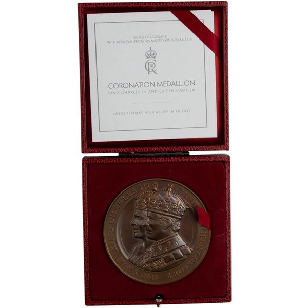 Great Britain 2023 King Charles III & Queen Camilla Large Bronze Medallion