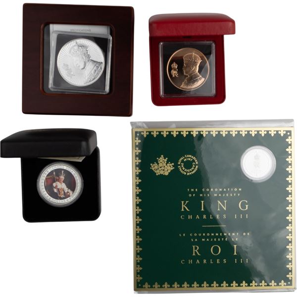 King Charles III Coronation Silver Coin Collection Lot (4 Coins)