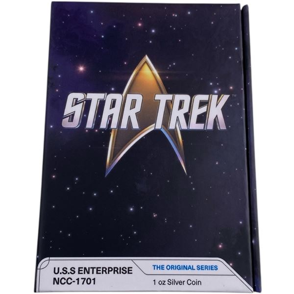 Niue 2024 Star Trek: USS Enterprise NCC-1701 Shaped 1oz Pure Silver Coin
