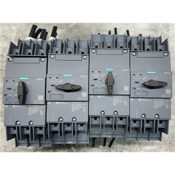 (4) Siemens #3RV2742-5ED10 Circuit Breakers