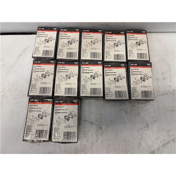 Lot of (12) Red Dot #IHE ET1-PL Box Extensions