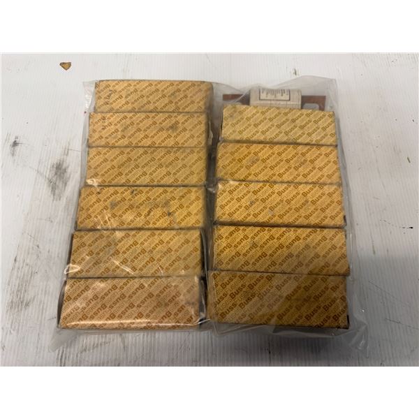 Lot of (12) Buss One Tron Rectifier Fuses #KBH 225