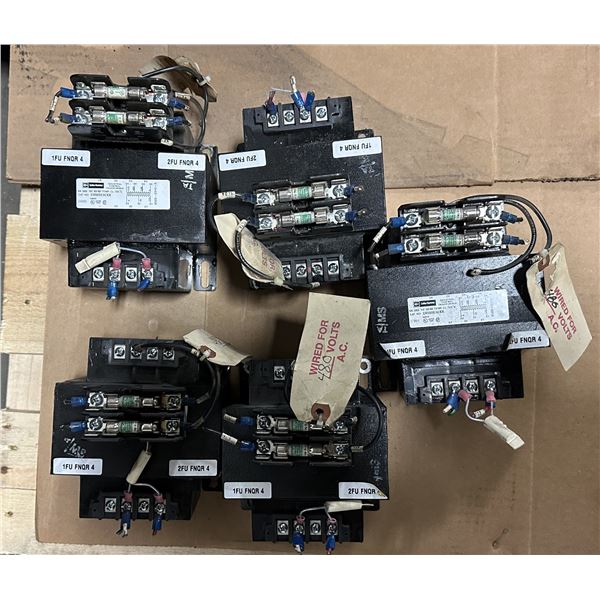 Lot of (5) Cutler-Hammer #C0500E3CXX Industrial Control Transformers