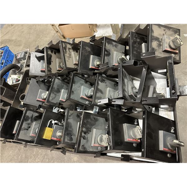 Lot of (21) ABB #SACE Tmax Circuit Breaker Panel Accessories