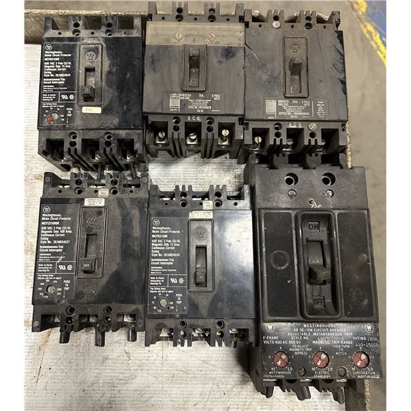 Lot of Misc. Westinghouse Circuit Breakers