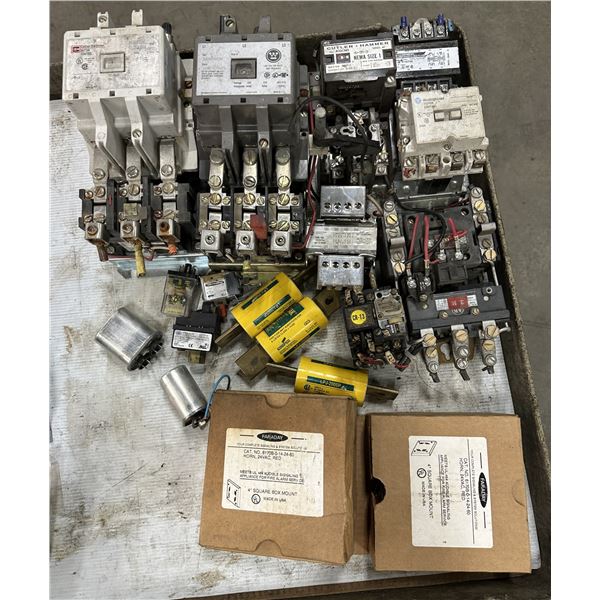 Lot of Motor Starters, Fuses, Horn Alarm Items Plus More+++