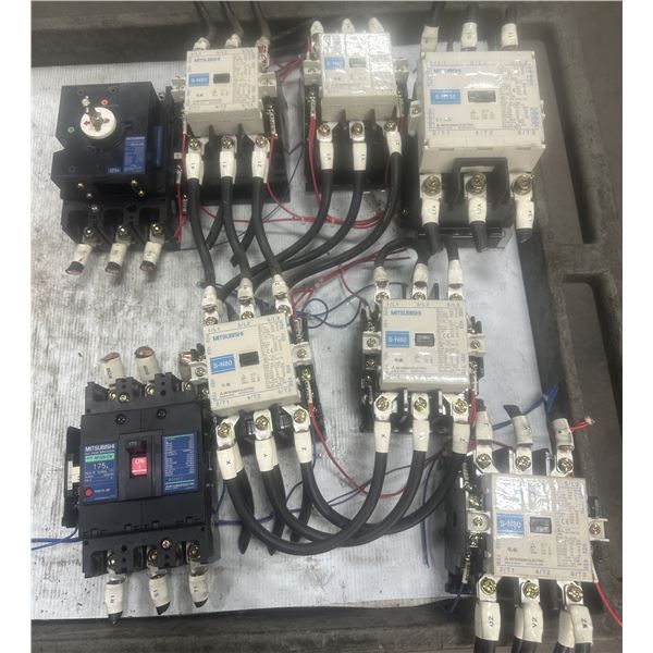 Lot of Mitsubishi Circuit Breakers & Contractors