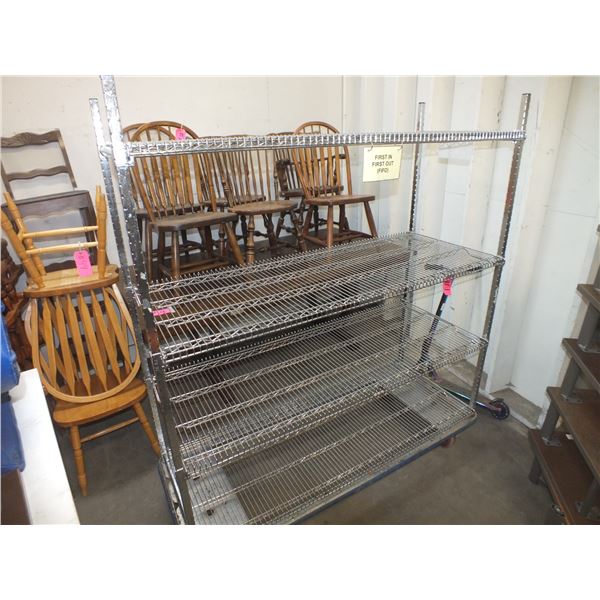 Stainless Steel Storage Rack On Wheels
