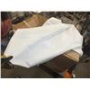 Image 2 : 2 Boxes Of White Isolation Gowns & 1 Small Table On Wheels