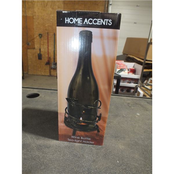 6 Wine Bottle Tea light Holders