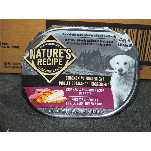 Two Cases Of Natures Recipe Chicken & Venison Dog Food