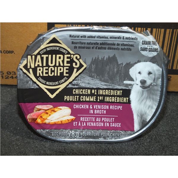 Two Cases Of Natures Recipe Chicken & Venison Dog Food