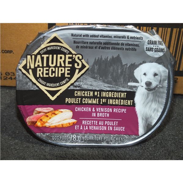 Two Cases Of Natures Recipe Chicken & Venison Dog Food