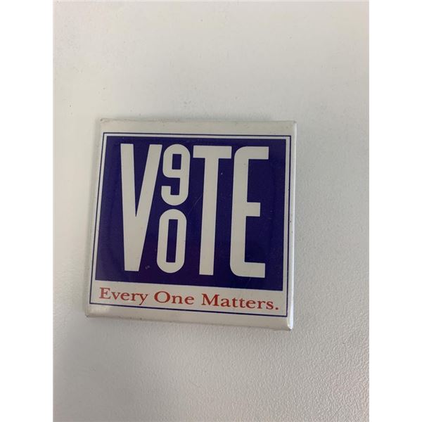 Vote Everyone Matters pin