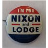 Image 1 : Richard Nixon Campaign Pin - I'm For Nixon and Lodge"