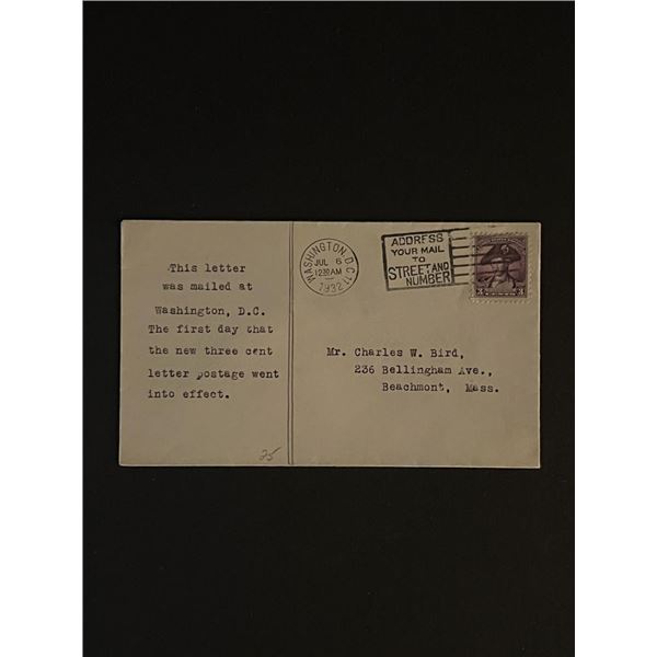 1932 Washington DC First Day Cover